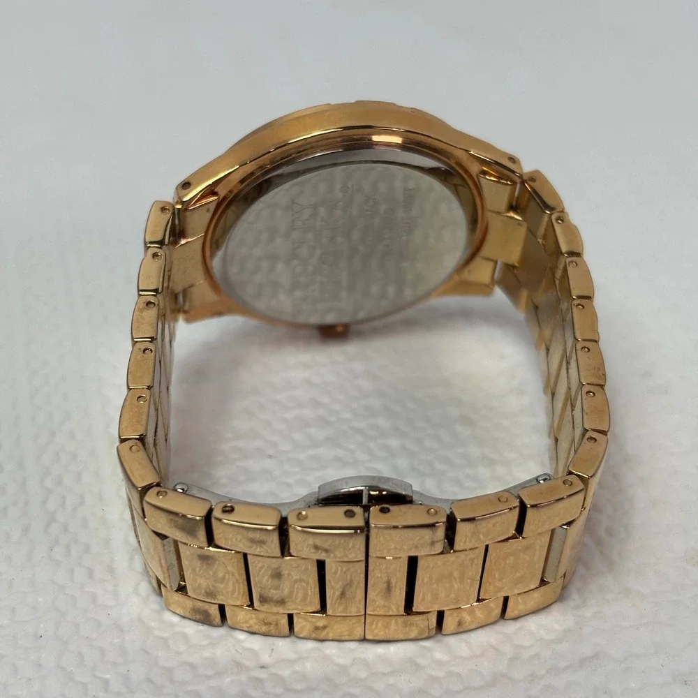 Badgley Mischka Gold Tone Women's Watch‎ Swarovski Crystal Bezel BA1208